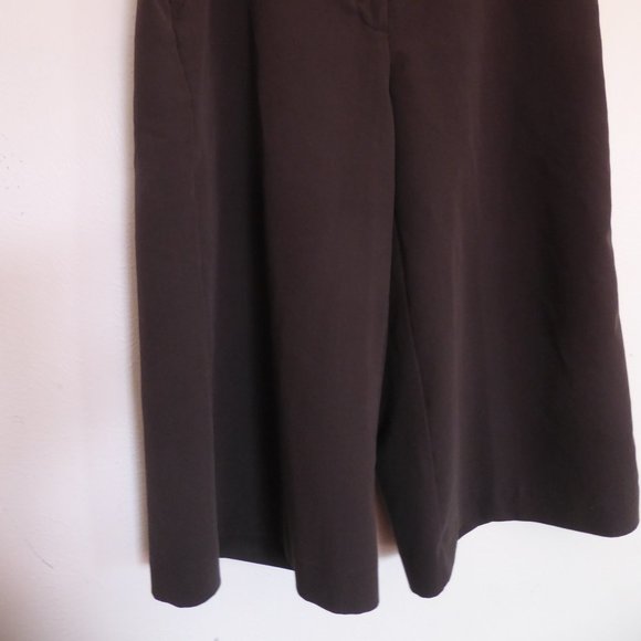 Brown Wide Leg Capri Pants - by East 5th - Picture 4 of 5